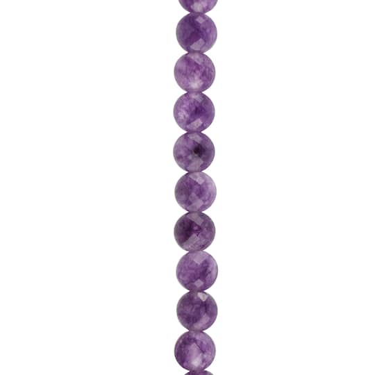 Pink Faceted Amethyst Round Coin Beads, 6mm by Bead Landing&#x2122;